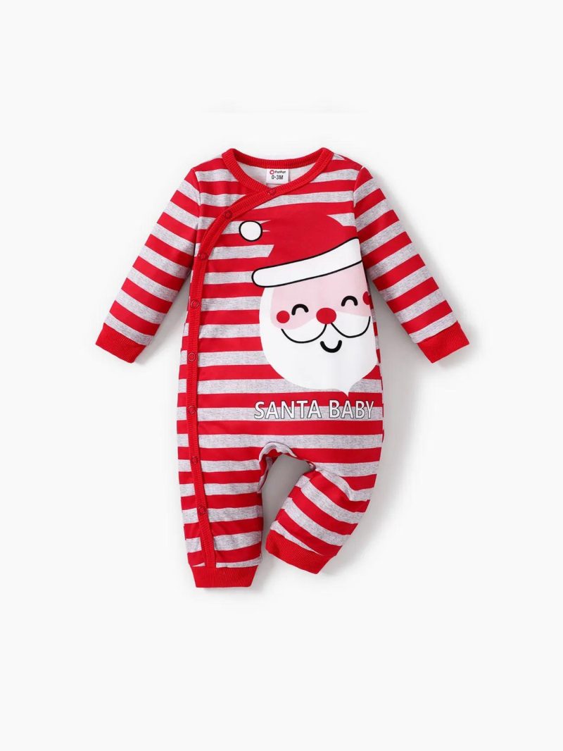 Bodysuits ＆ Rompers | Baby Girls|Baby Boys Christmas Jumpsuit White|Red