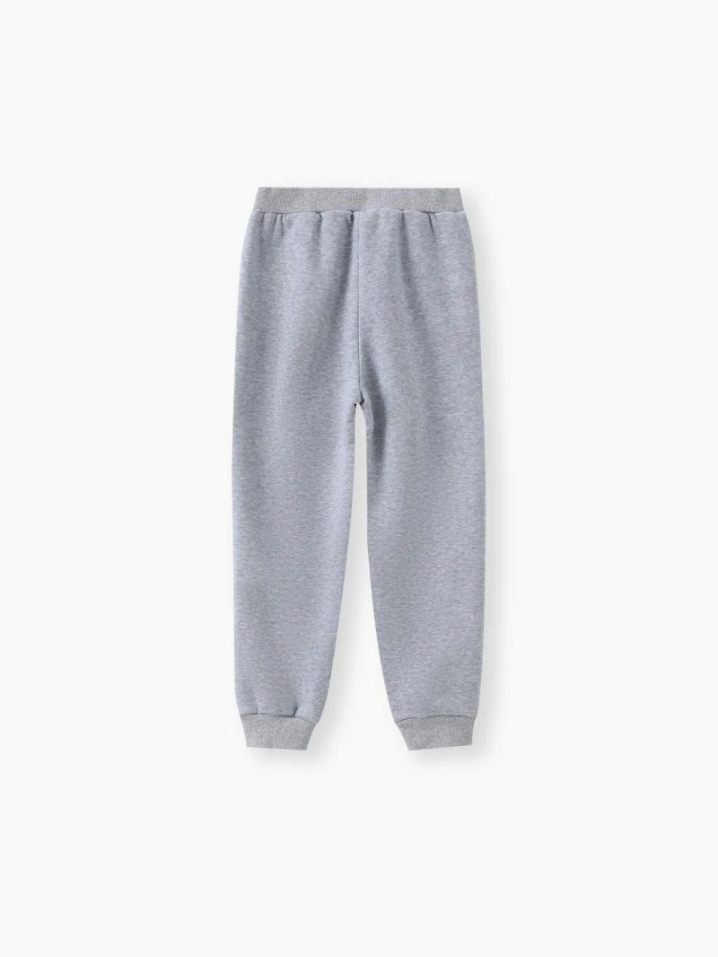 Bottoms | Boys Casual Letter Pattern Oversized Pants Grey|Black