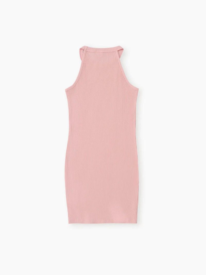 Dresses | Girls Basic Solid Sleeveless Dress Pink|Black