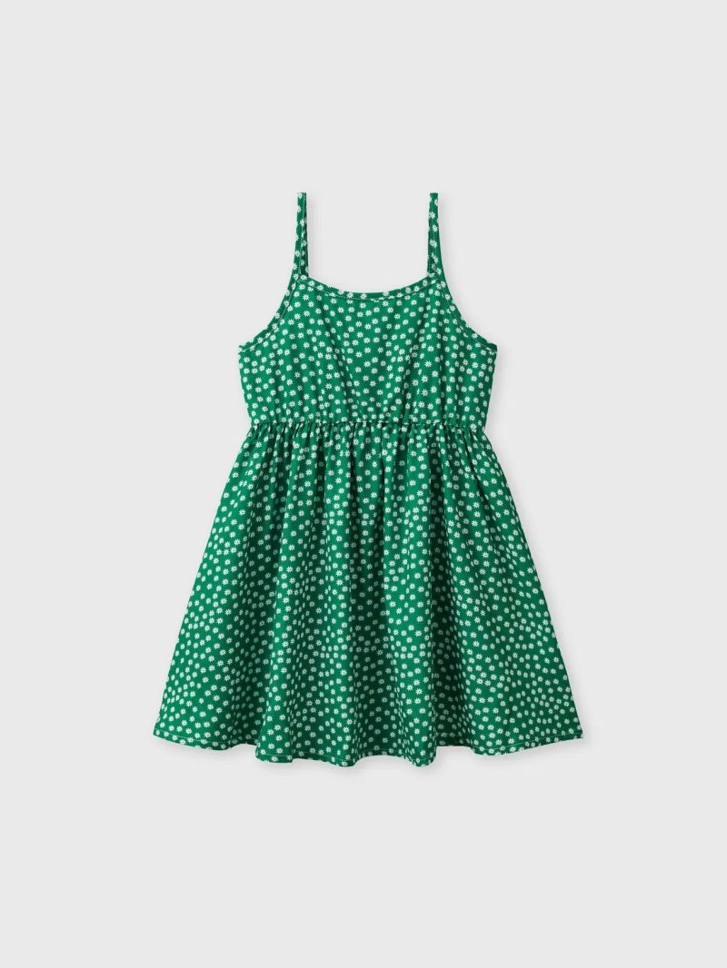 Dresses | Girls Sweet Floral Ruffle Dress Set for Girls – 2 pcs Green