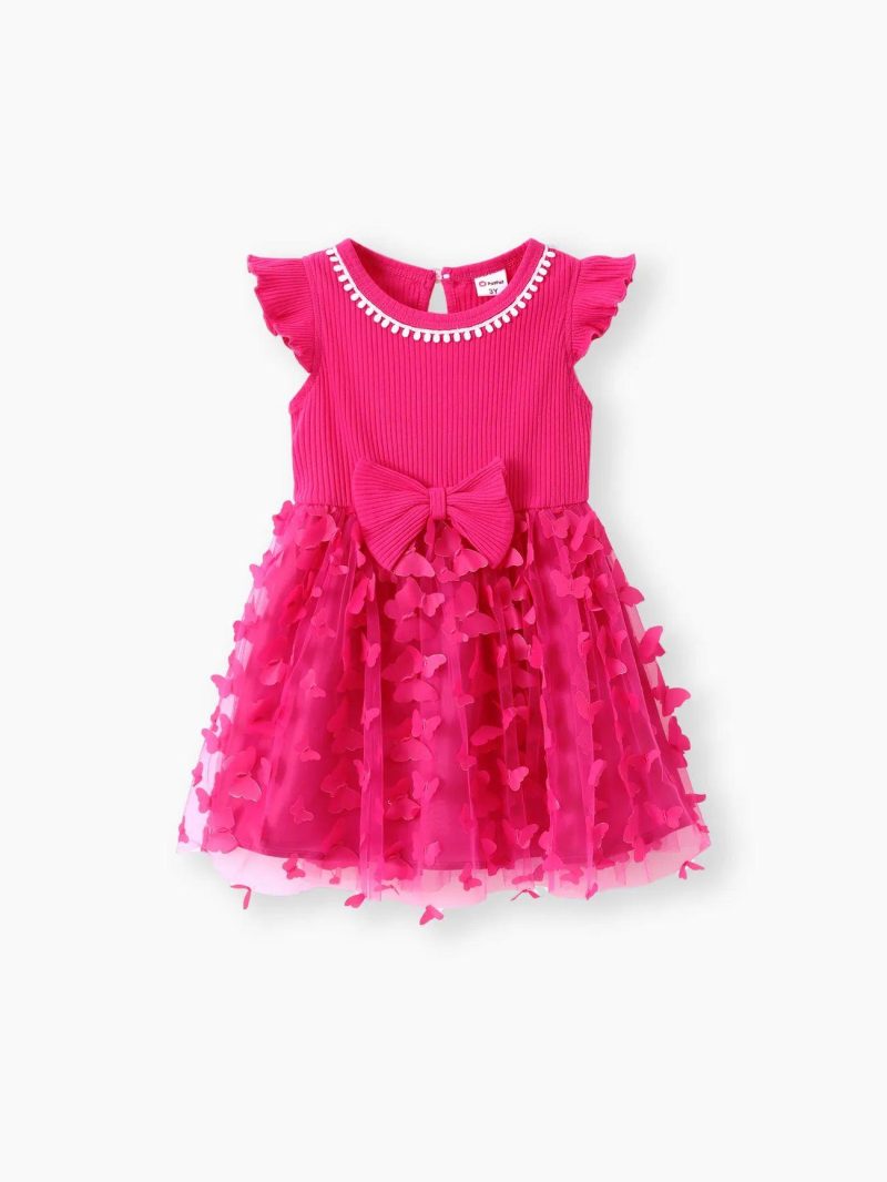 Dresses | Girls|Toddler Girls Sweet Butterfly Mesh Dress Roseo