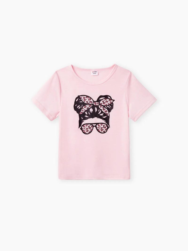 Sets | Girls 3pcs Character Avant-garde Hole Jeans Suit Pink