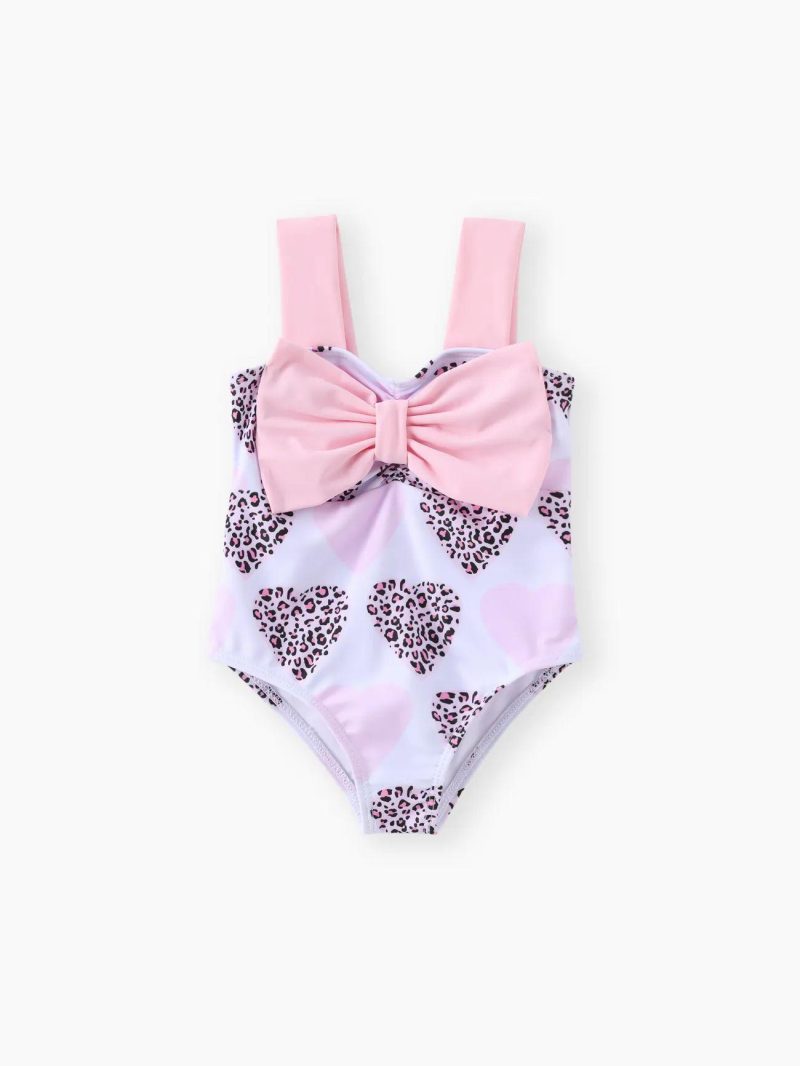 Swimwear | Baby Girls Valentine’s Day Hyper-Tactile Swimsuit Set Pink