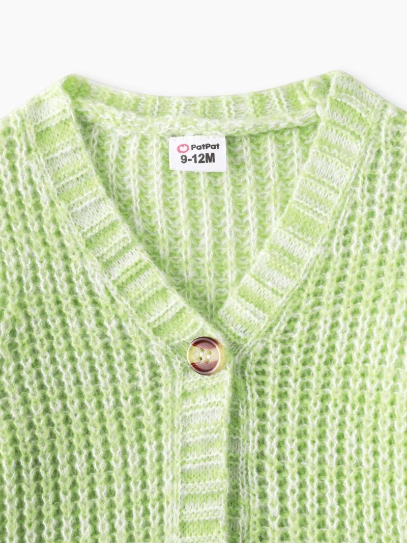 Tops ＆ Outerwear | Baby Girls|Baby Boys Baby Knit Cardigans Button Sweater Coat Pale Green|Pink|Yellow|Khaki|Dark Blue,White