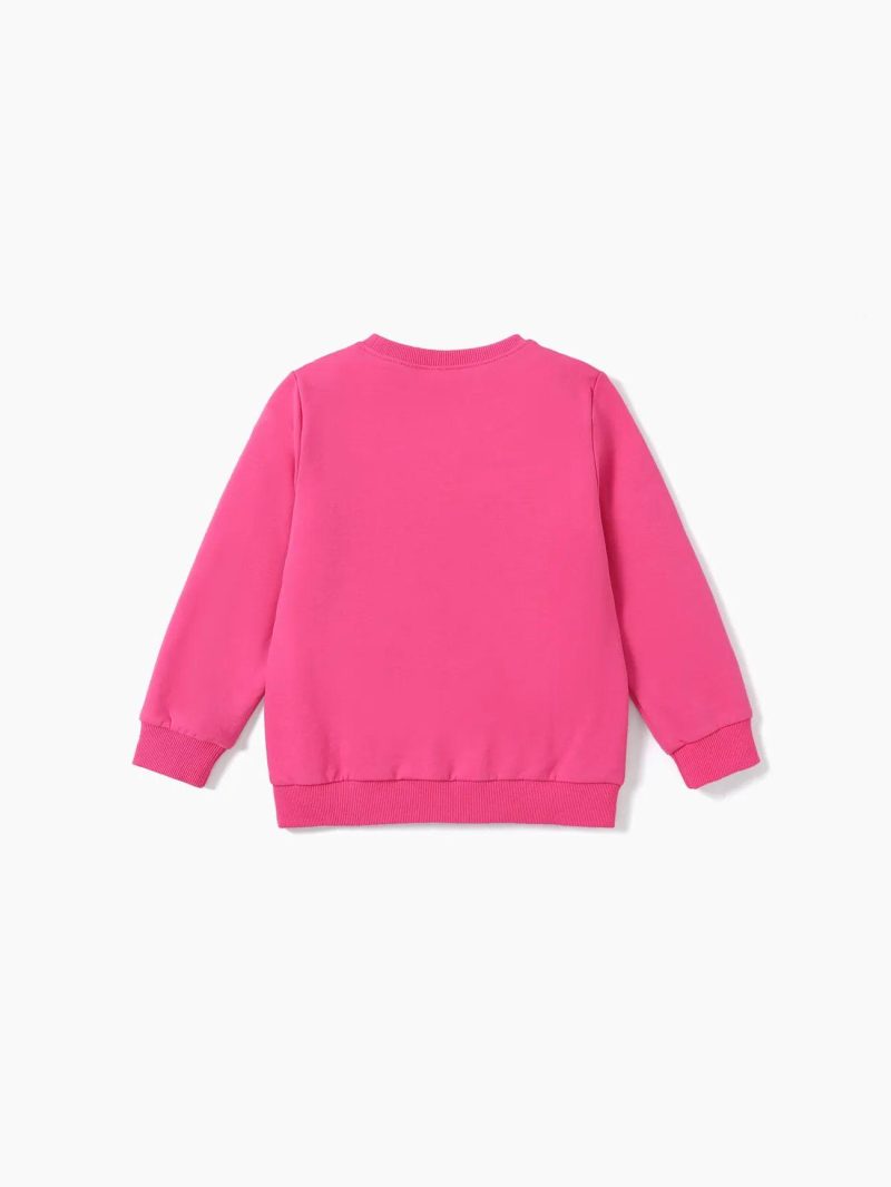 Tops & Outerwear | Girls Avant-garde Letter Sweatshirt Hot Pink|Black