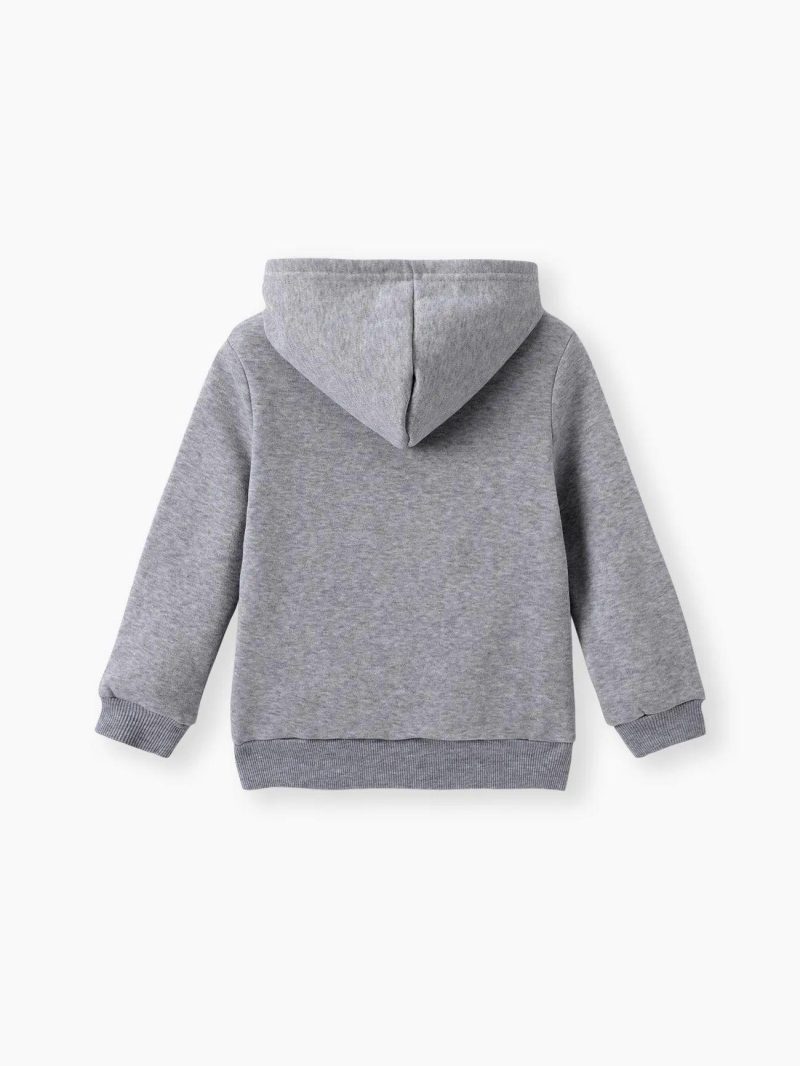 Tops & Outerwear | Girls|Boys Fleece Lined Solid Pocket Design Hoodie Sweatshirt Pink|Grey|Ginger|Army Green|Khaki