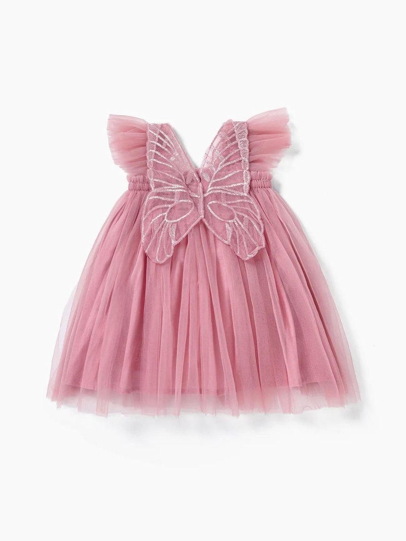 Dresses | Girls|Baby Girls|Toddler Girls Sweet Hyper-Tactile 3D Bow Print Dress Turquoise|Pink|Champagne