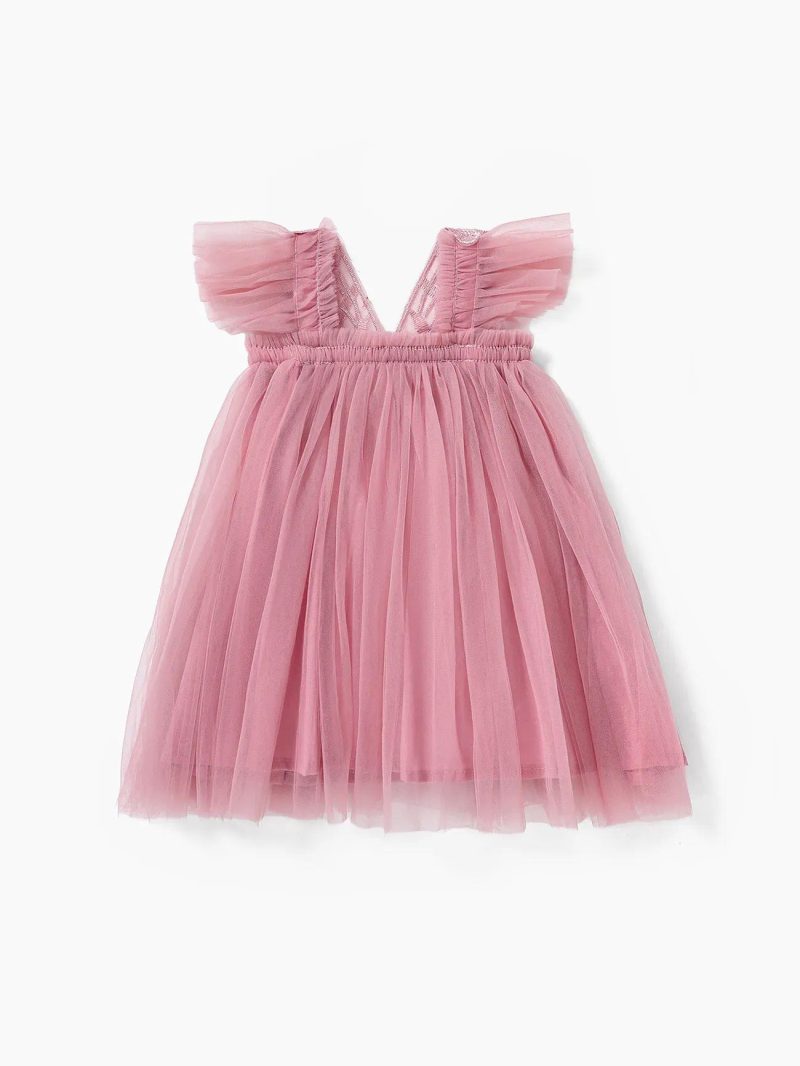 Dresses | Girls|Baby Girls|Toddler Girls Sweet Hyper-Tactile 3D Bow Print Dress Turquoise|Pink|Champagne